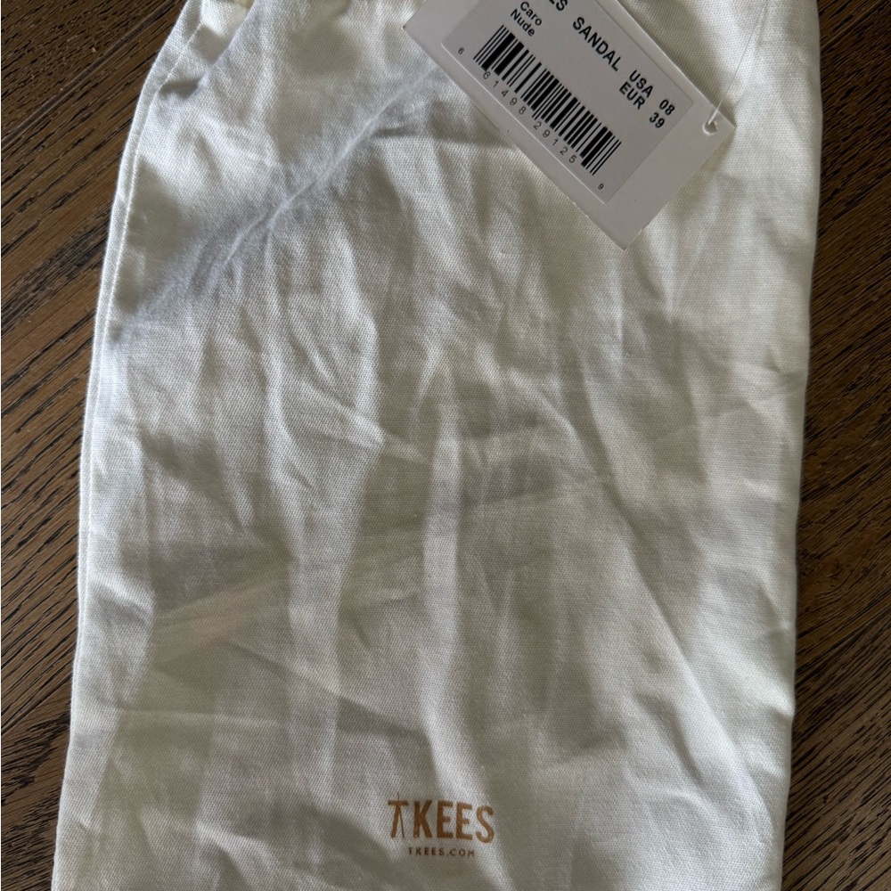 TKEES Ribbed Slide Sandals in Light Tan - Picture 3 of 3